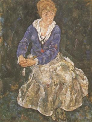 Egon Schiele Portrait of the Artist's Wife,Seated (mk12) china oil painting image